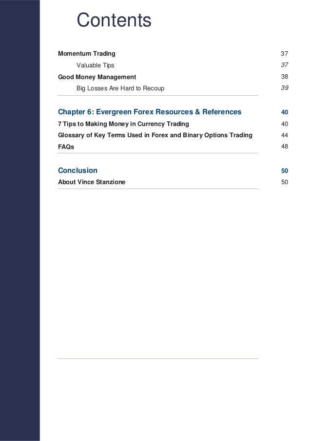 Making Money From Fx Trading By Vince Stanzione - 